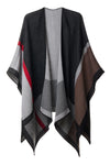 Citadel 100% Baby Alpaca Pocho Ruana Reversible Capes Wrap for Women