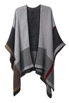 Citadel 100% Baby Alpaca Pocho Ruana Reversible Capes Wrap for Women