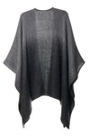 Andean Eclipse Gradient Poncho | Luxury Reversible Baby Alpaca Wrap