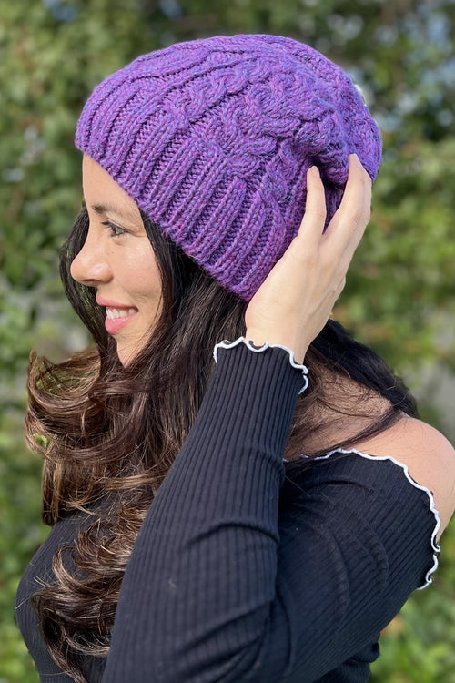 Happy Baby Alpaca Beanie Hat Handmade Men & Women Winter Knit Cap