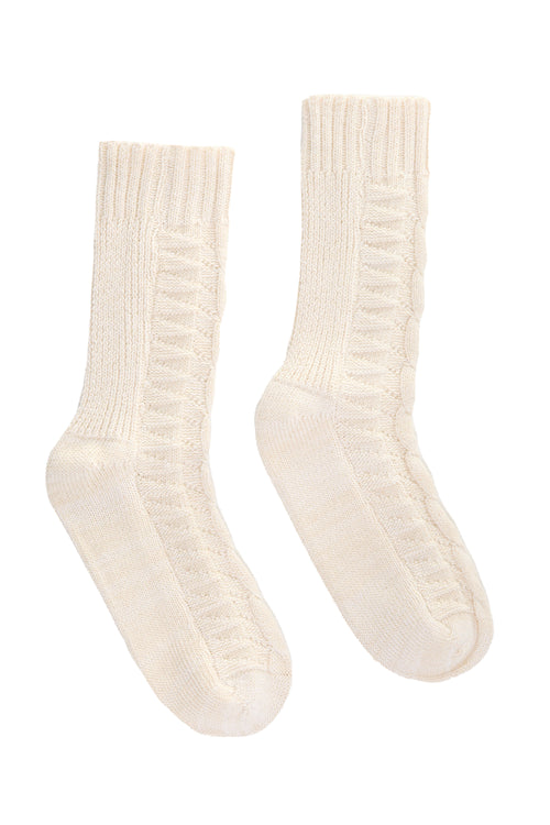 Lucky II Baby Alpaca Wool Socks Set – Ivory & Charcoal Bundle Premium Unisex Crew | Ultra-Soft Warm Winter Gift for Men & Women