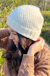 Rice Stitch Handmade Unisex Baby Alpaca Hat