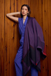 La Vie in Purple Poncho | Soft & Luxury Baby Alpaca Wrap