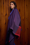 La Vie in Purple Poncho | Soft & Luxury Baby Alpaca Wrap