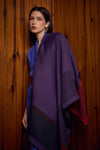 La Vie in Purple Poncho | Soft & Luxury Baby Alpaca Wrap