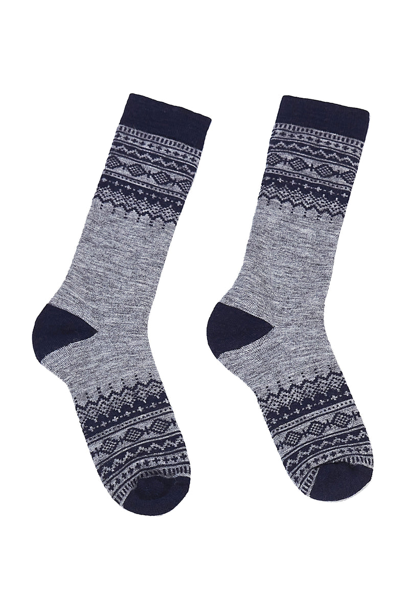 Fair Isle Alpaca Socks