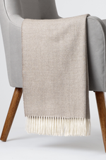 Luxury Herringbone Sand Throw