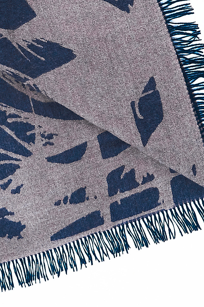 Wildflower Navy blue/Charcoal Throw