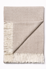 Luxury Herringbone Sand Throw