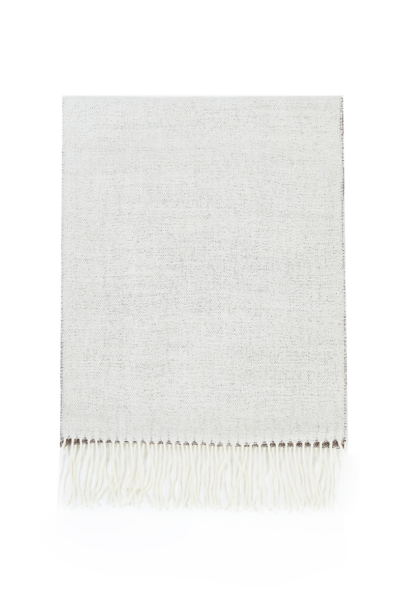 Urpi Baby Alpaca White/Brown Scarf