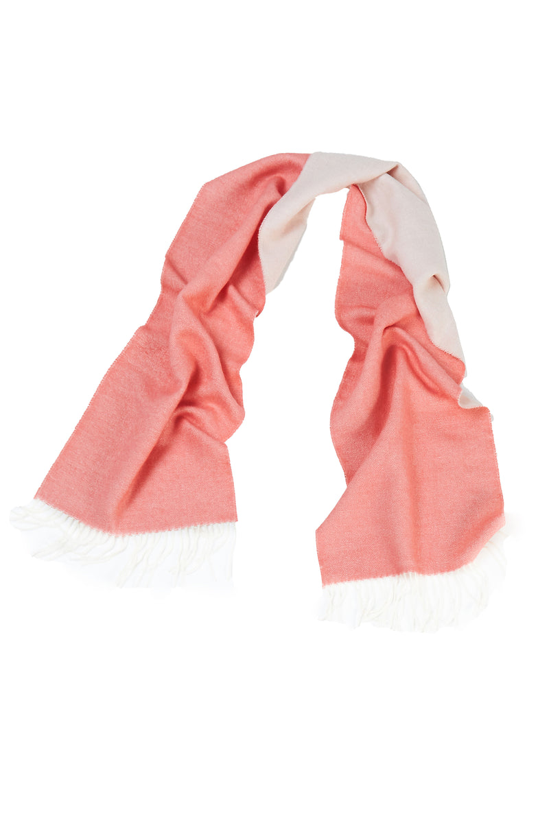 Urpi Baby Alpaca White/Pink Scarf