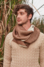 Urpi Baby Alpaca White/Brown Scarf