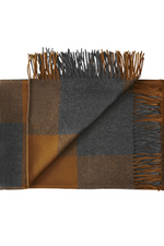 Kate Caramel and Charcoal Throw